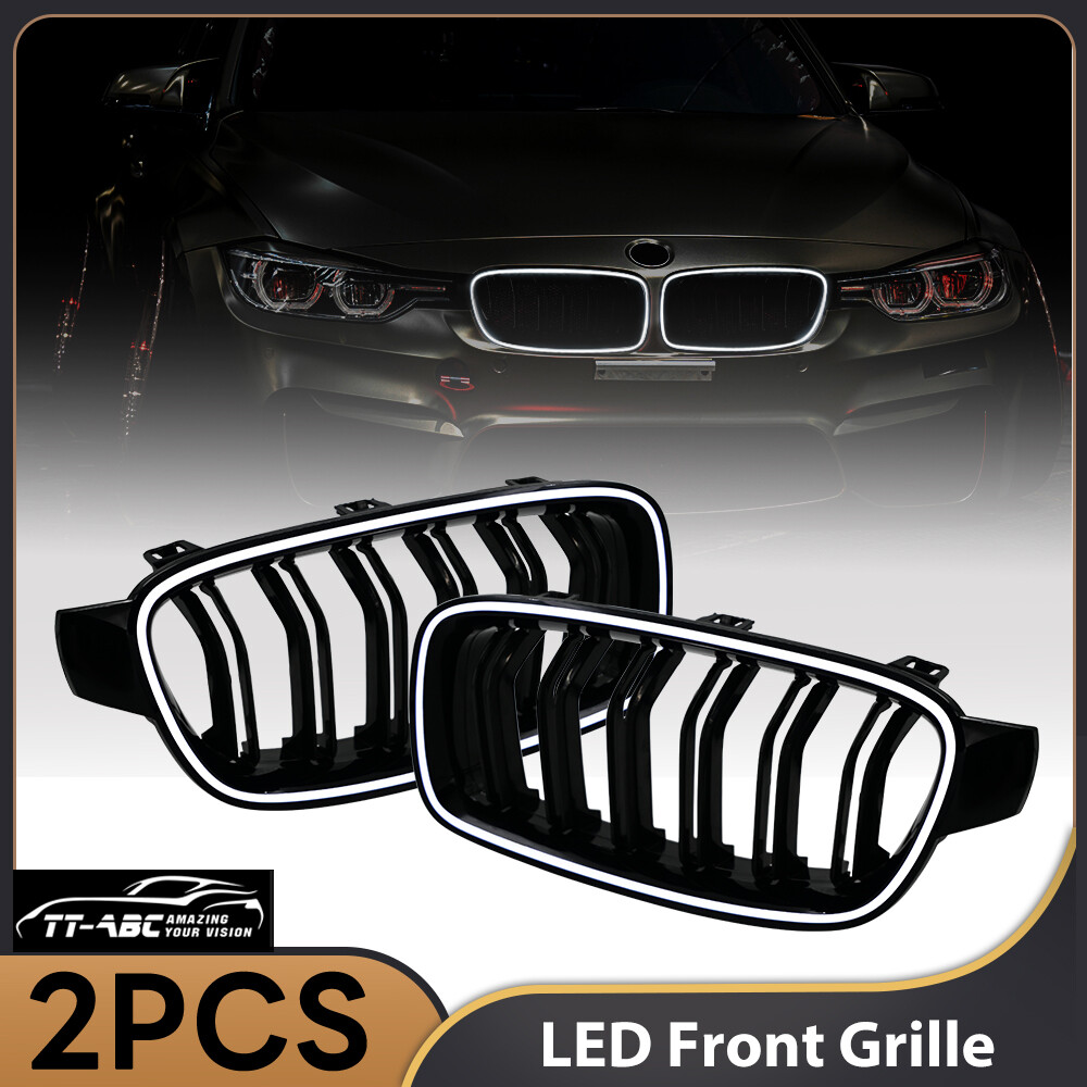 LED Front Light Kidney Grille Grill For BMW 3 Series F30 Grille Lights 2013-2018