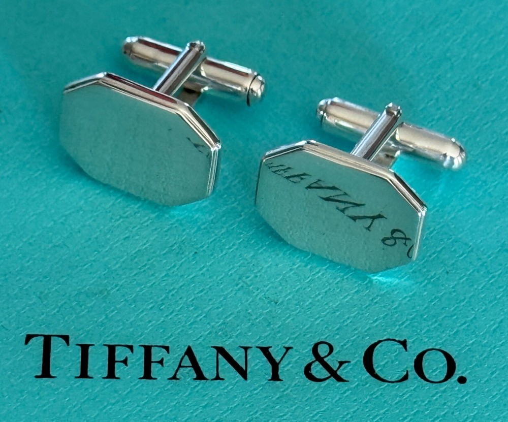 Tiffany & Co Sterling Silver 925 Rectangular Cufflinks