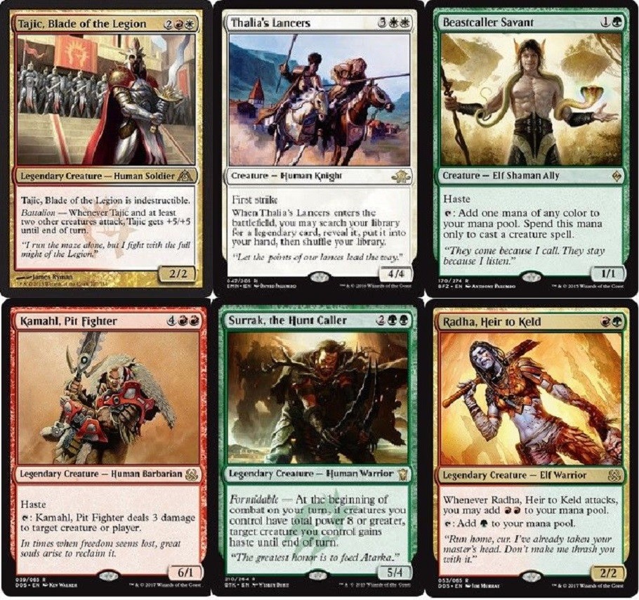 Legendary Heroes Deck Green White Red Tajic 60 Cards MTG Magic Gathering