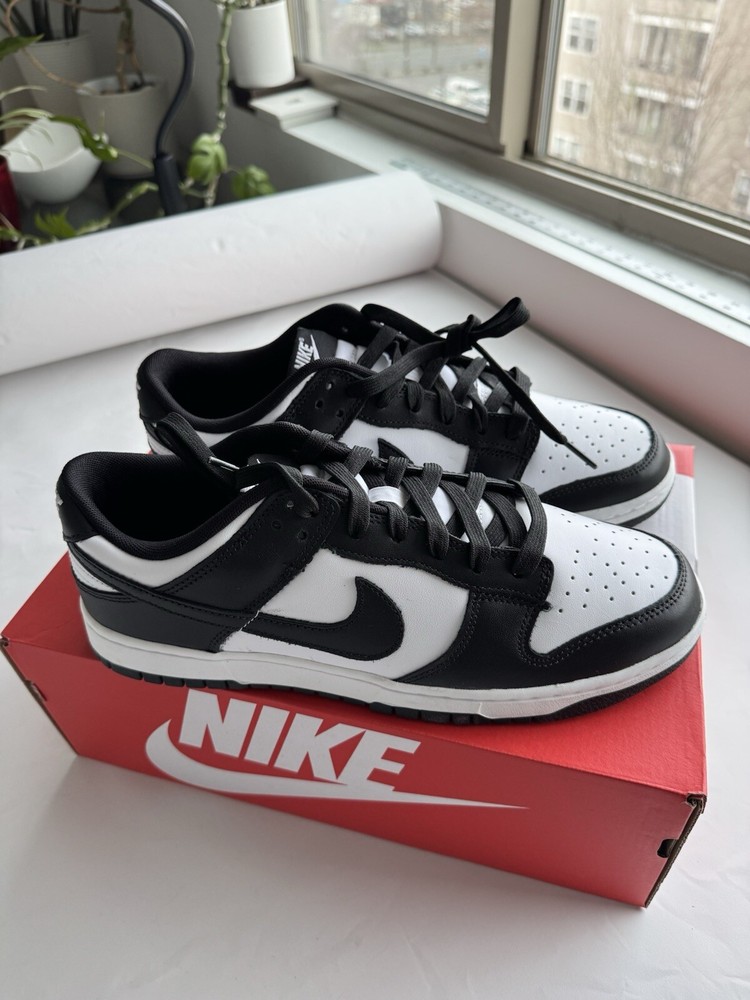 Nike Dunk Low Shoes Black White Panda DD1391-100 Men's size 10 NEW