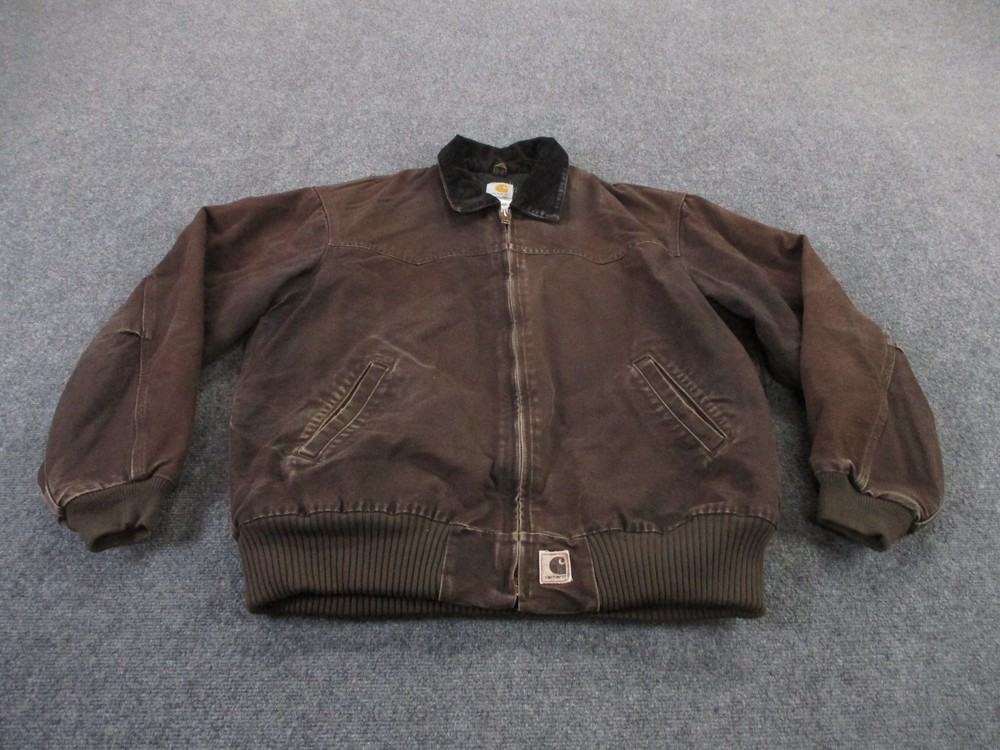 Vintage Carhartt J14 Duck Quilted Heavy Duty Work Jacket for Men XL
