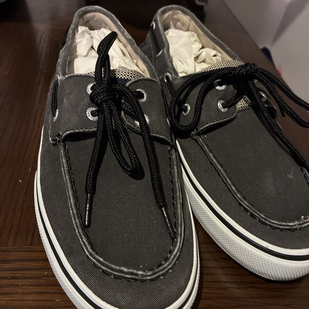 SPERRY MEN'S HALYARD  GRAY Size 9.5