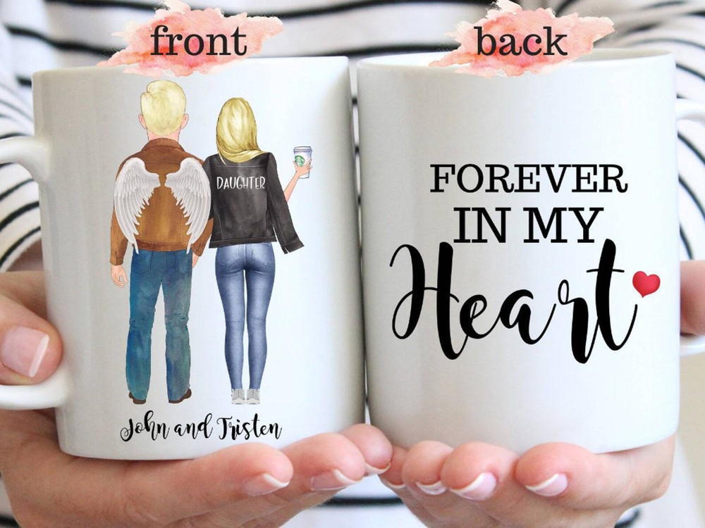 Dad Memorial Mug Sympathy Gift Custom Father Memorial Mug Personalized Keepsake