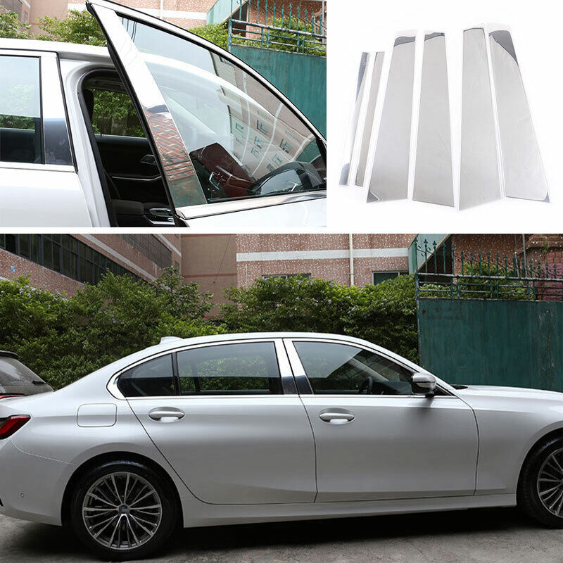 Fit For BMW 3-Series 2019-2022 G20 Chrome Windows Strip Sill Molding Cover Trim