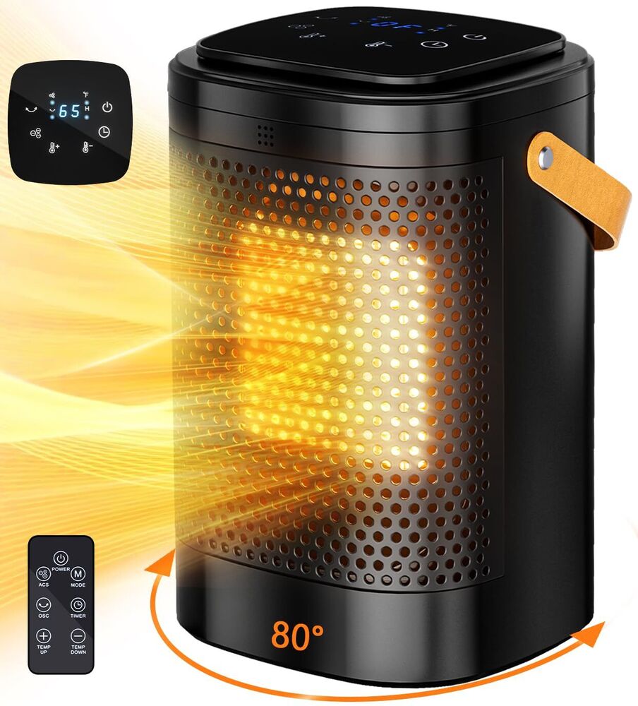 Space Heater Indoor, Portable Electric Heaters for Indoor Use 1500W with Ther...