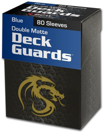 Deck Guards Matte Boxed Sleeves (80ct) - Blue BCW GAMING SUPPLY BRAND NEW