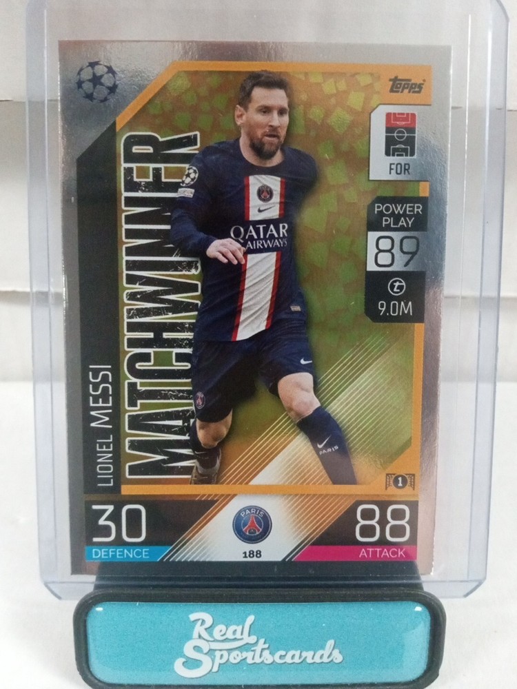 2022-23 Topps Match Attax UEFA #188 Lionel Messi PSG Matchwinner