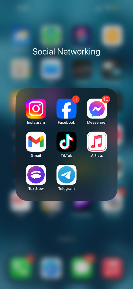TikTok app on IPhone 13 Pro Max 128 gb