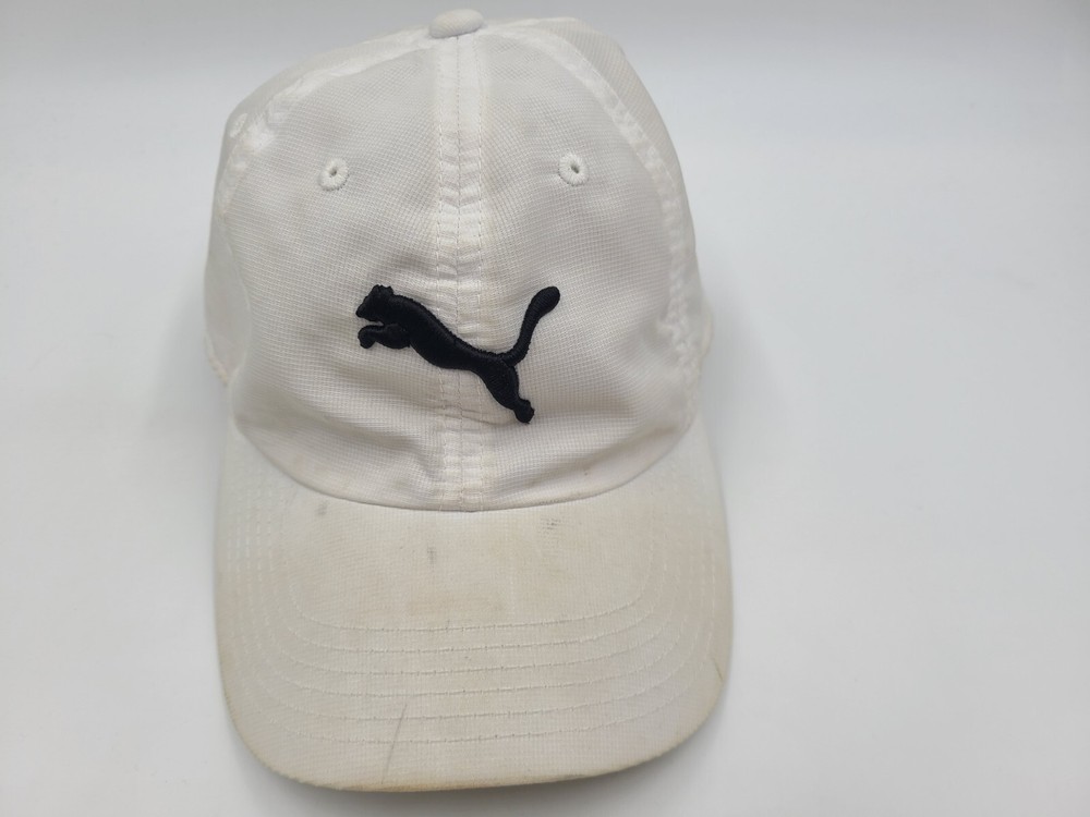 Puma Distressed Strapback Adjustable Hat Cap Golf Dad Mom Men Women White Black