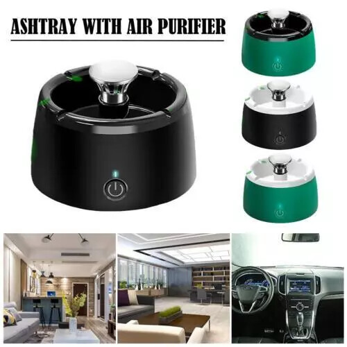 Smoke Grabber Ashtray Smokeless Odor Cigarette Eliminator Filter Air Purifier