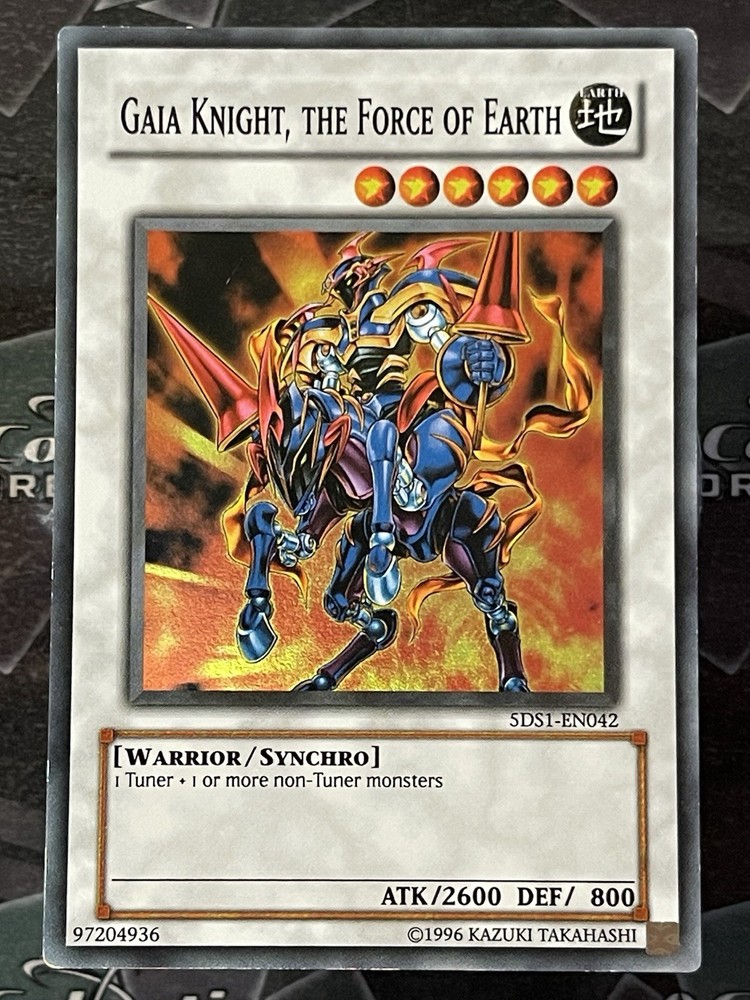 Gaia Knight Force of Earth 5DS1-EN042 Super Rare Yu-Gi-Oh Light Play