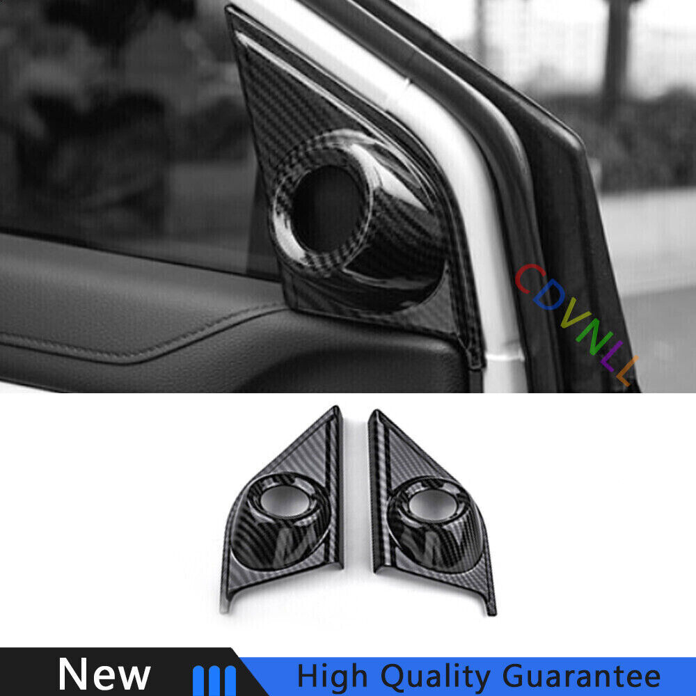 Fit For Honda CRV CR-V 2017-2022 Carbon Fiber Car A Pillar Horn Frame Cover Trim