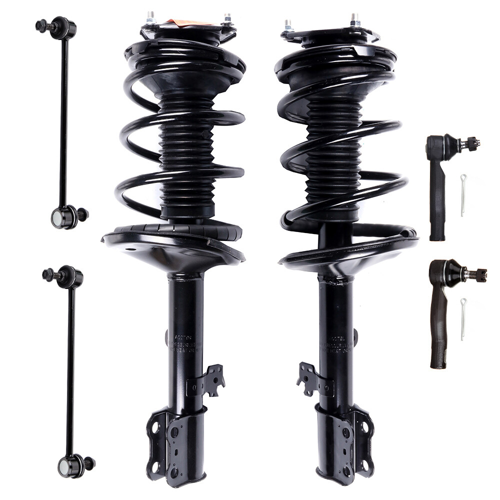 2001-2005 Toyota RAV4 AWD Front Struts Coil Springs Sway Bar Tie Rods