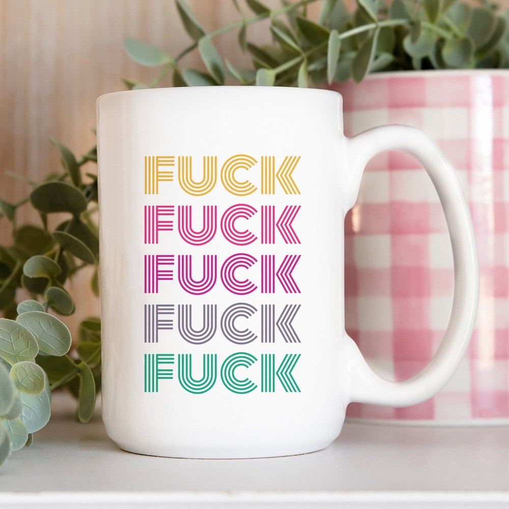 Dark Humor F*ck Retro Ceramic Coffee Mug Tea Cup Gag Gift for Adults  