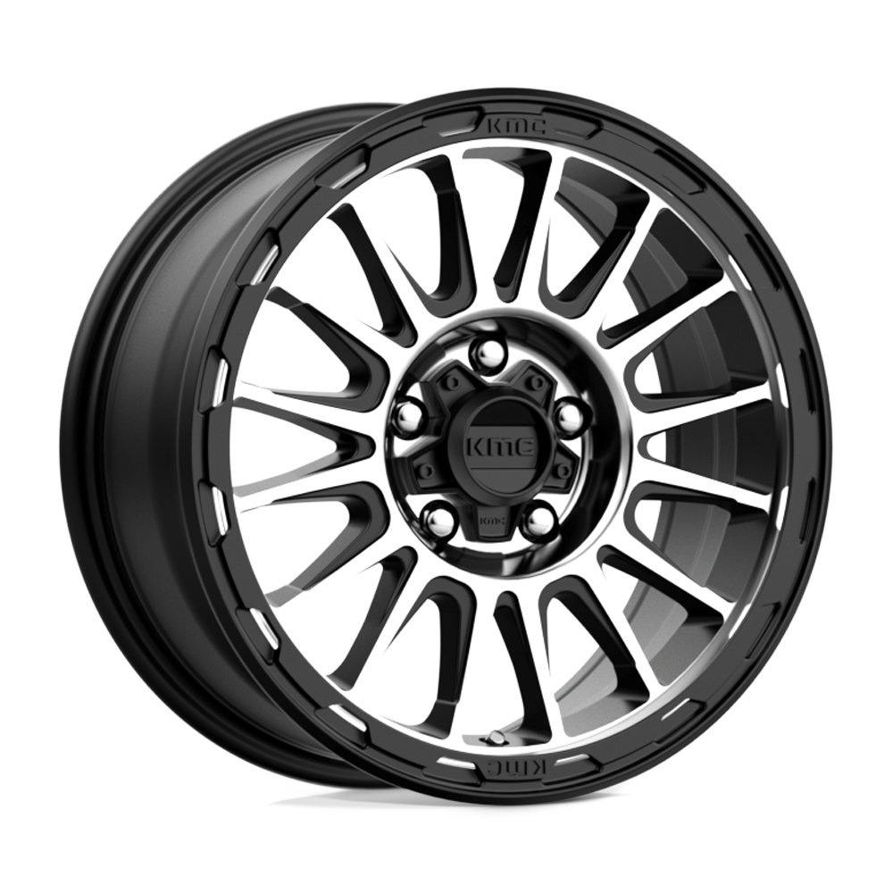 KMC KM542 17X8 5X4.25 S-BLK MACH 38MM