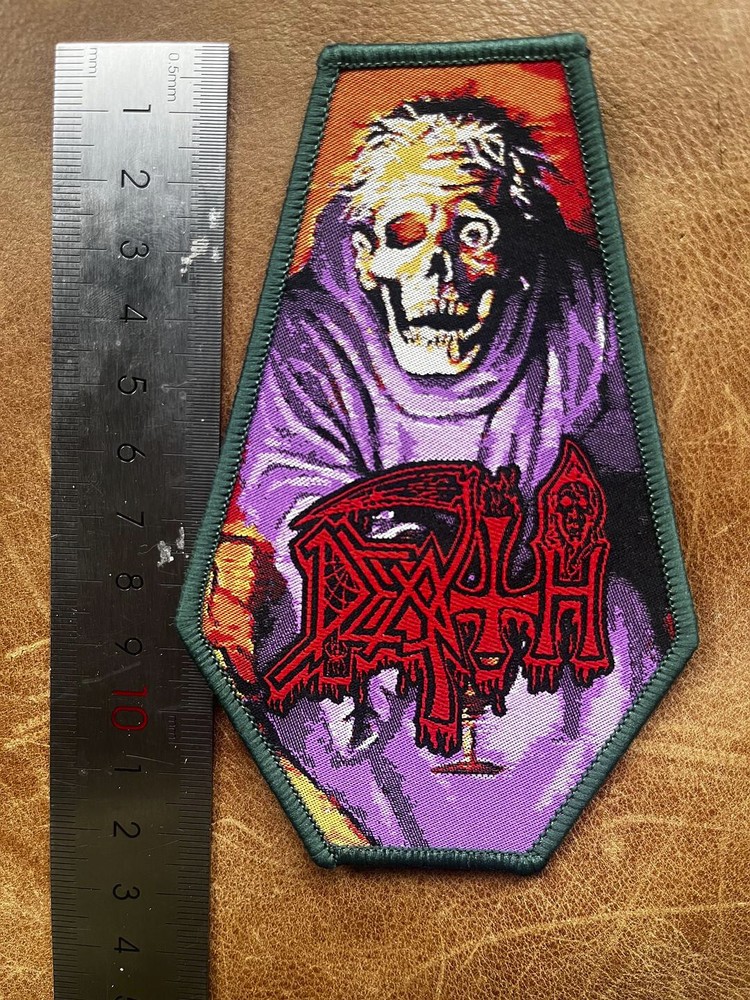 DEATH Scream Bloody Gore Metal Patch Green New Sew-On