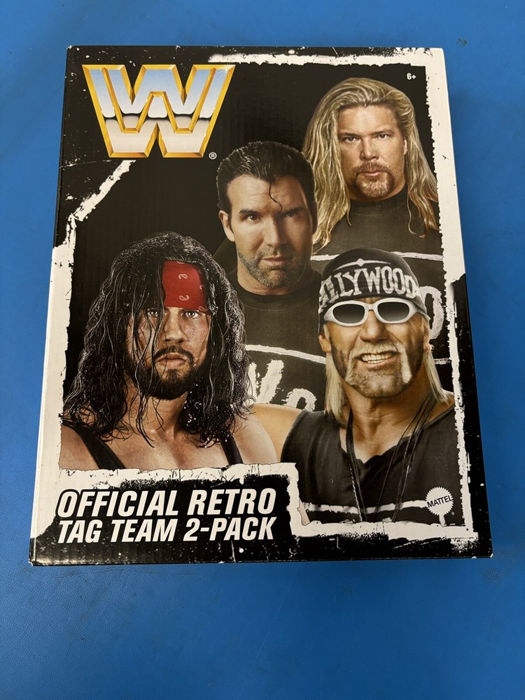 WWE HOLLYWOOD HULK HOGAN SYXX Mattel Retro NWO WCW figure Box Only