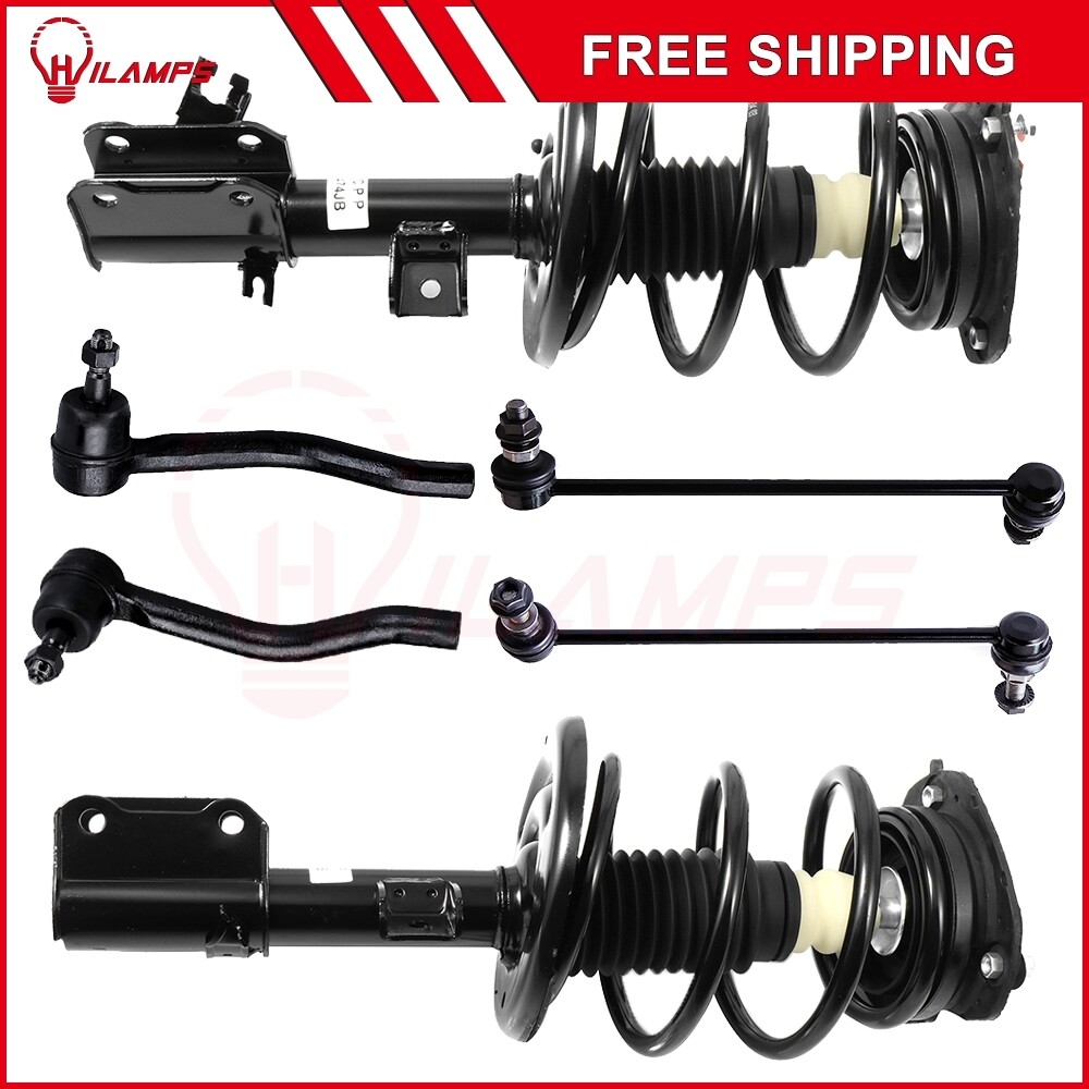 Front Struts Sway Bar Links Tie Rod for 2007-2012 Nissan Altima