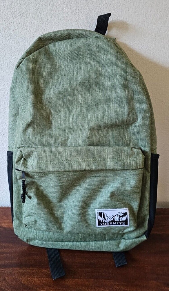 Green Yosemite Hiking Backpack for School & Mountain Adventures-image