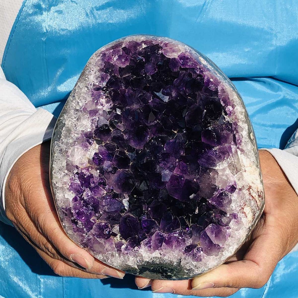 1800g Natural Uruguayan Amethyst Cluster Cave Display Specimen Healing Crystal 2562