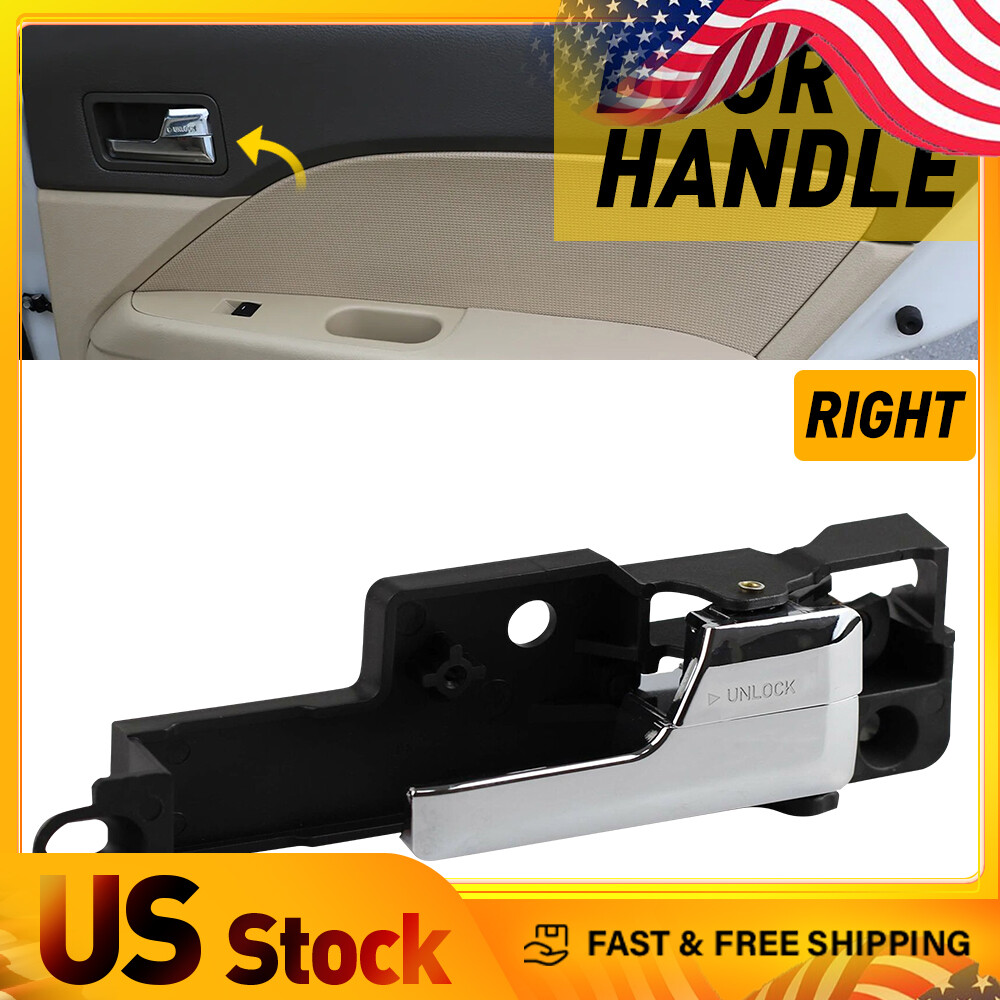Interior Front Right Passenger-Side Chrome Door Handle Ford For 2006-2012 Fusion