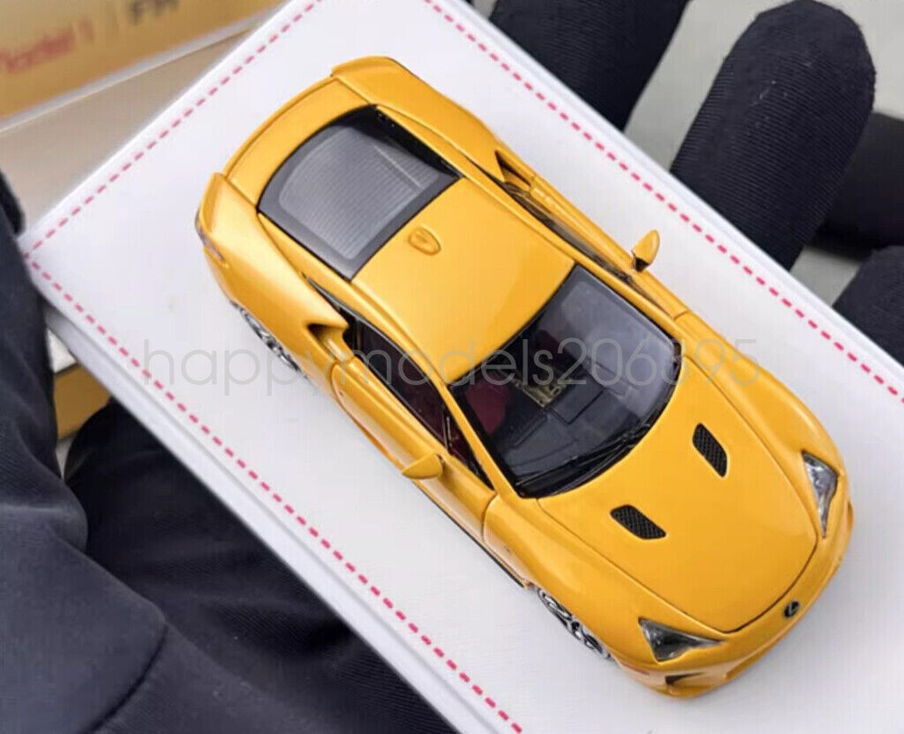 1:64 Scale Yellow Lexus LFA Diecast Metal Race Car Model
