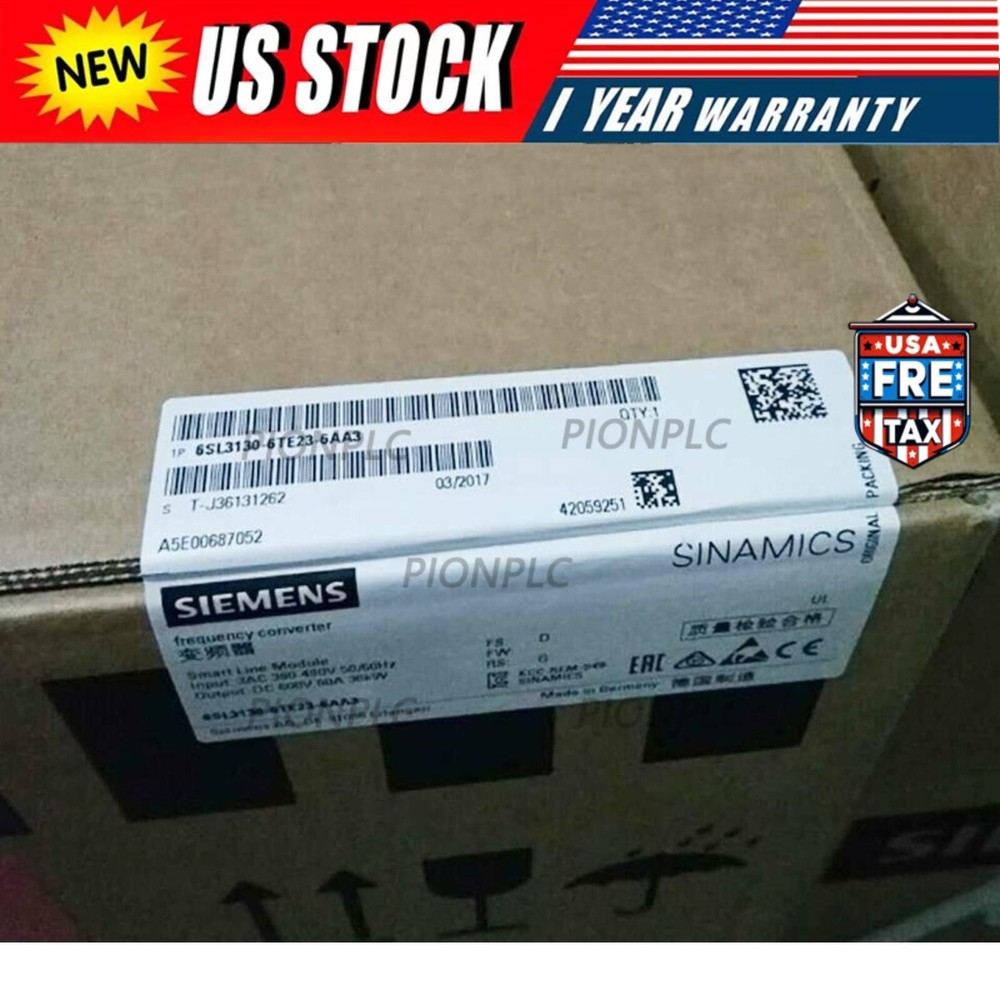 1PC New Siemens 6SL3130-6TE23-6AA3 6SL3 130-6TE23-6AA3 fast shipping