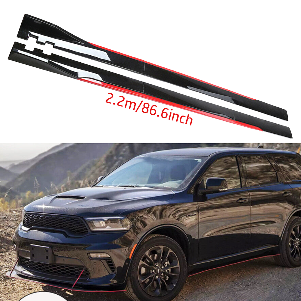 For Dodge Durango R/T Sport Side Skirt Extension Body Kit Splitter Spoiler