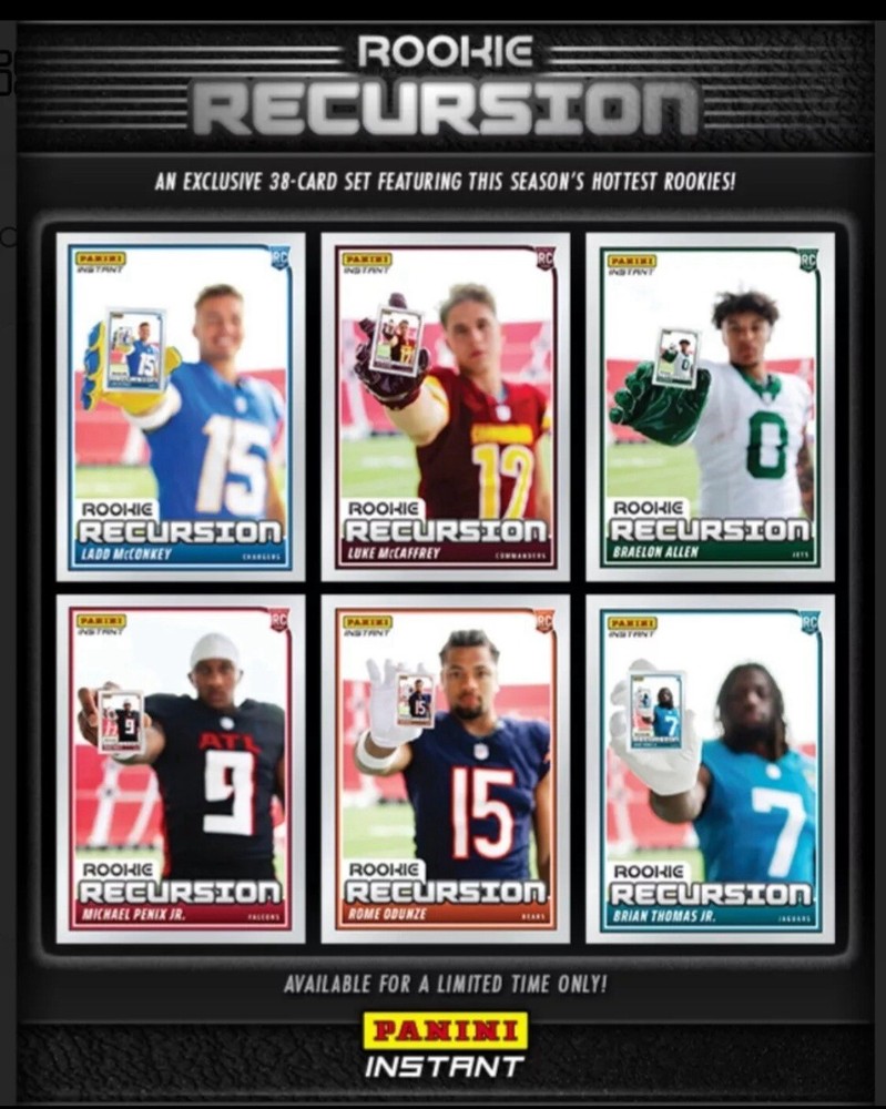 PRESALE 2024 Panini Instant JAYDEN DANIELS ROOKIE RECURSION RC SP WASHINGTON-image