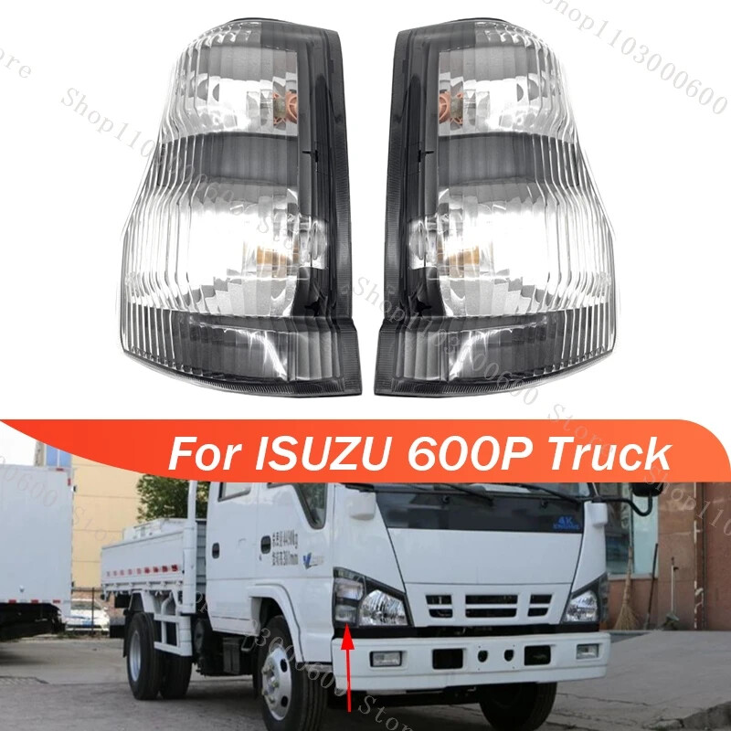 ISUZU 600P Truck Front Bumper Headlight & Turn Signal Light Pair