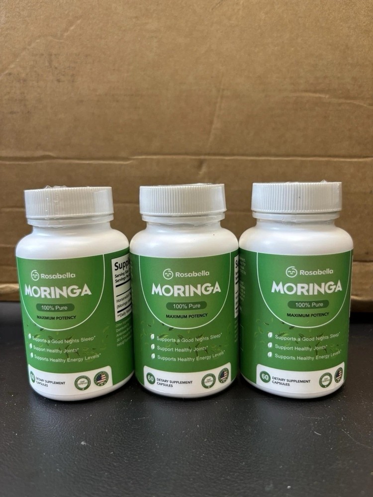 Rosa bella Moringa Capsules 60 Capsules Immune Support Gut Health 3pack