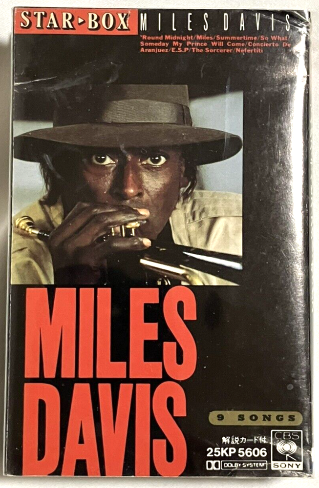 Miles Davis Star Box CBS Sony 25KP 5606 Dolby Cassette Tape Japan 1989