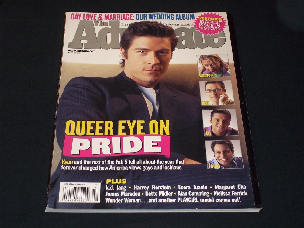 2004 JUNE 22 THE ADVOCATE MAGAZINE - QUEER EYE ON PRIDE FRONT COVER - H 6564