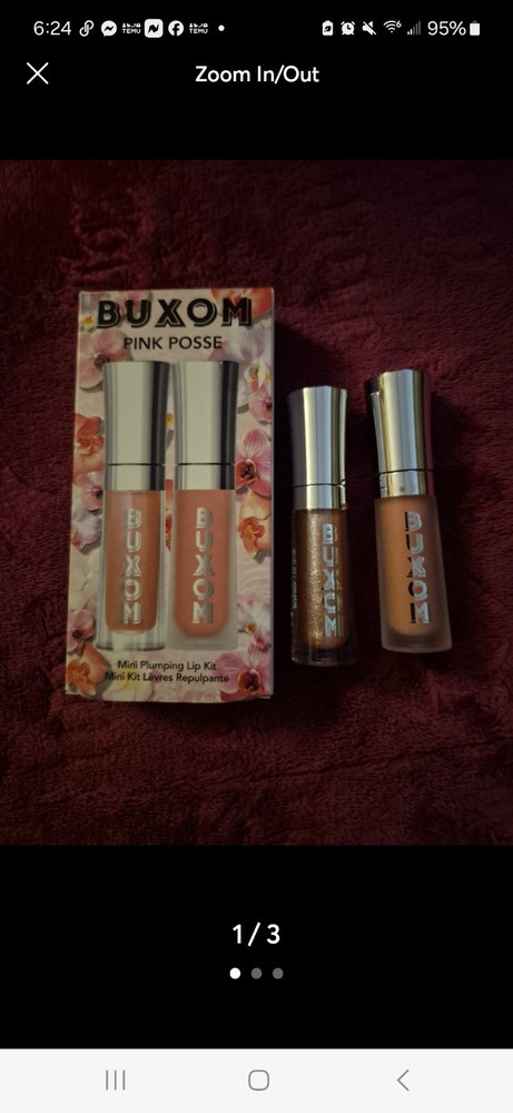 BUXOM Pink Posse Mini Plumping Lip Gloss Set