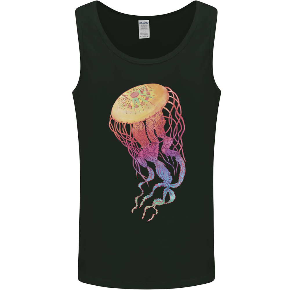 Colourful Jellyfish Ocean Life Mens Vest Tank Top