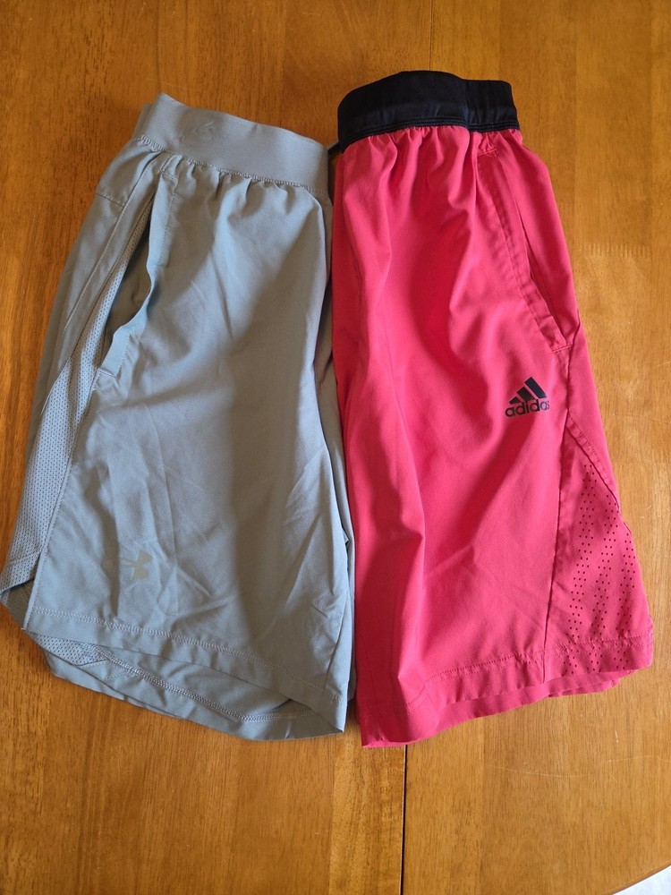Trendy Men's Size Small Lot of 2 Shorts Adidas Under Armour NICE