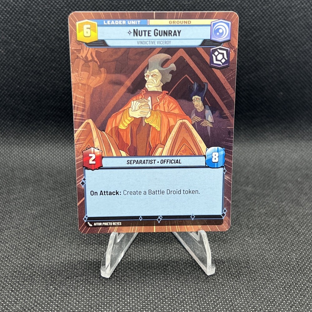 Hyperspace Star Wars Unlimited - Nute Gunray - 277 ToR Rare Leader