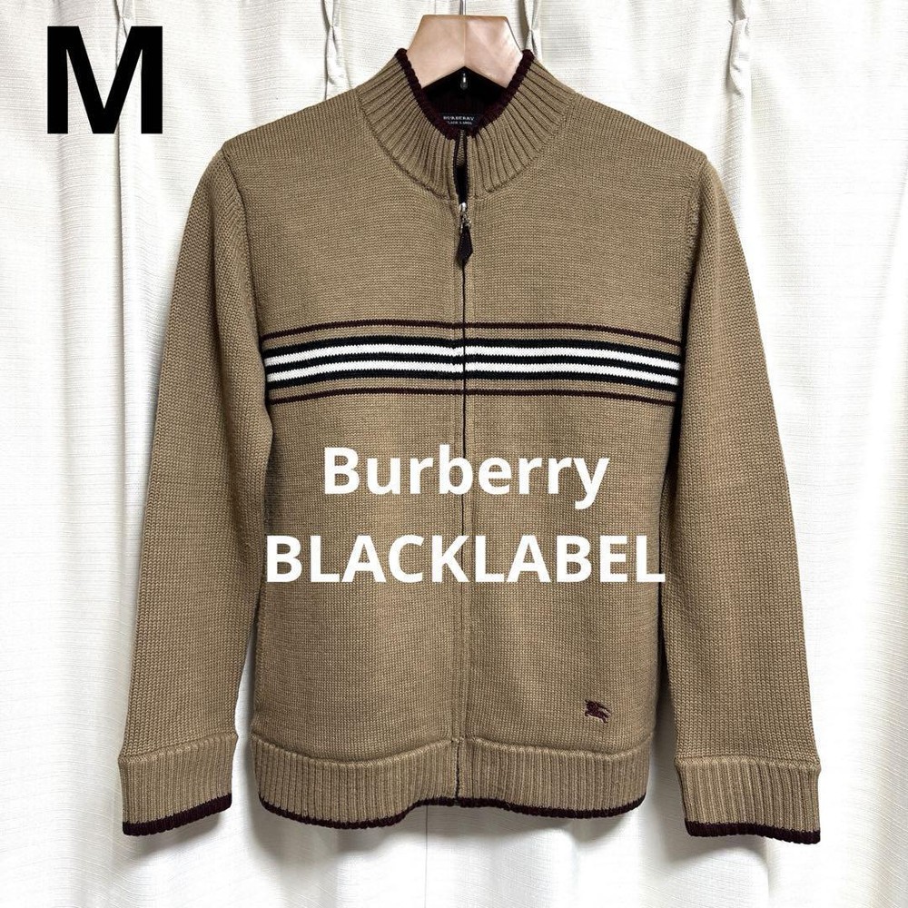 Burberry Black Label zip-up knit cardigan F/S from Japan
