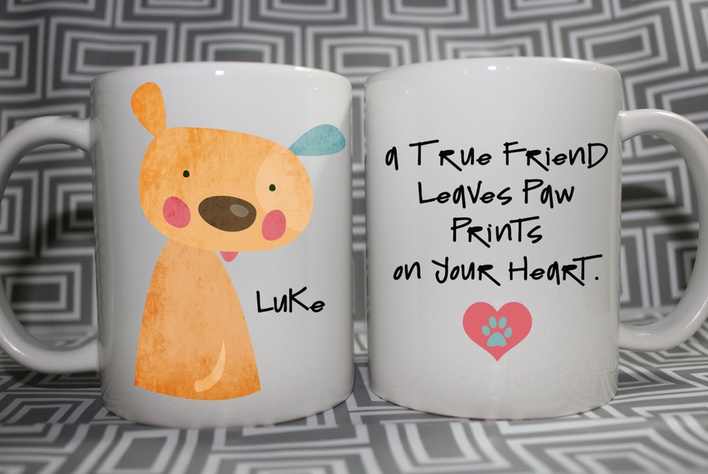 Dog Mug True Friend Personalized And Customized With Free Gift