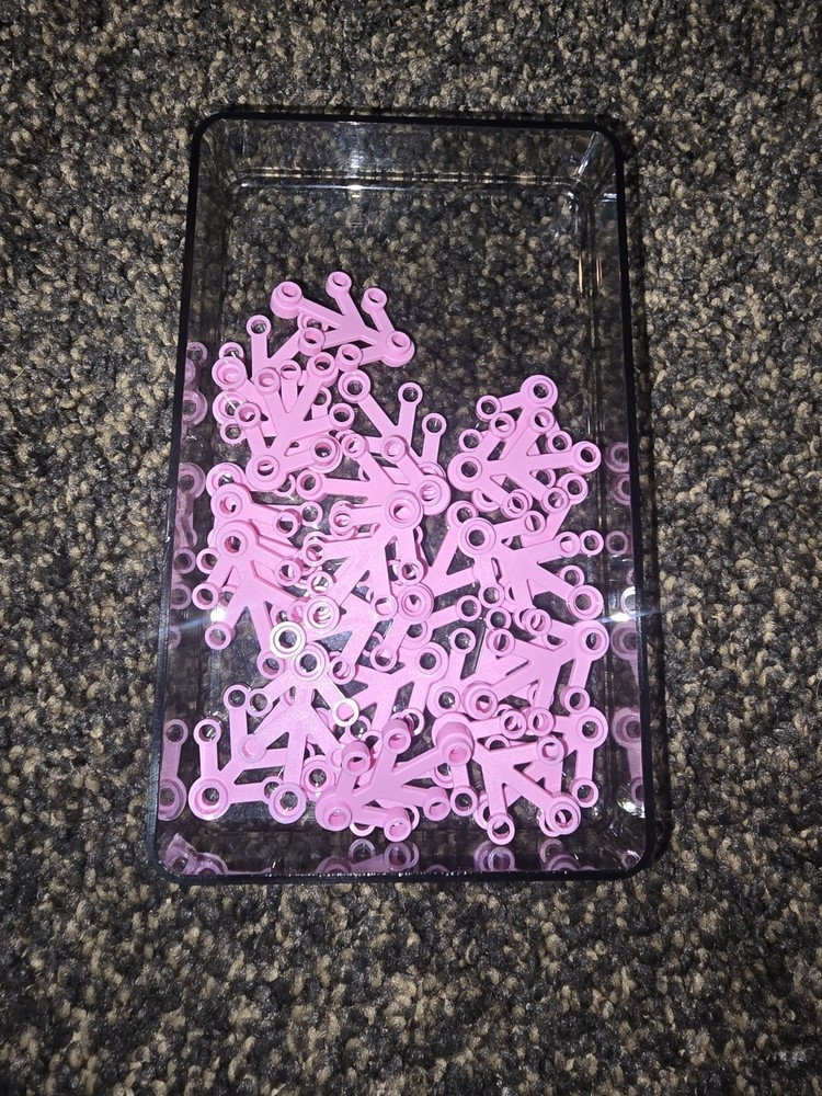 Lego, 25 Quantity, Bright Pink 3x4 Leaf Piece