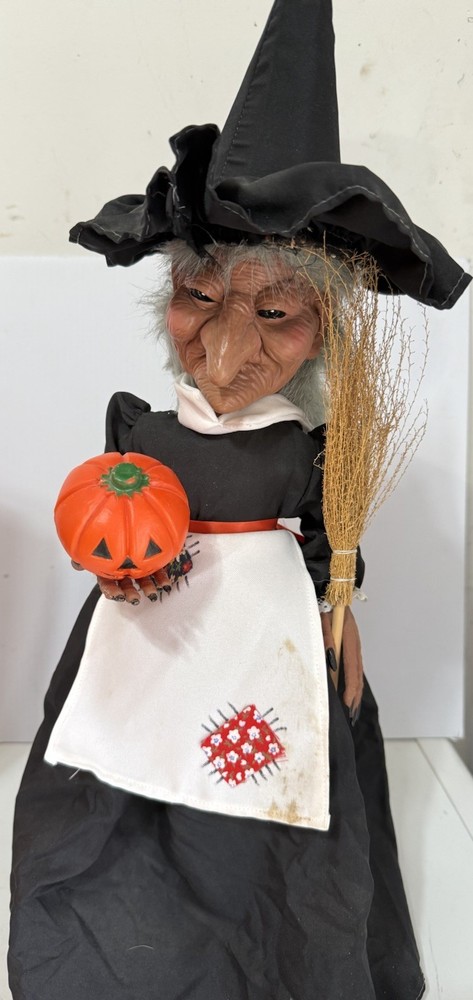 Rare Vintage 18” Telco 1986 Motion-ettes Halloween Figure Witch
