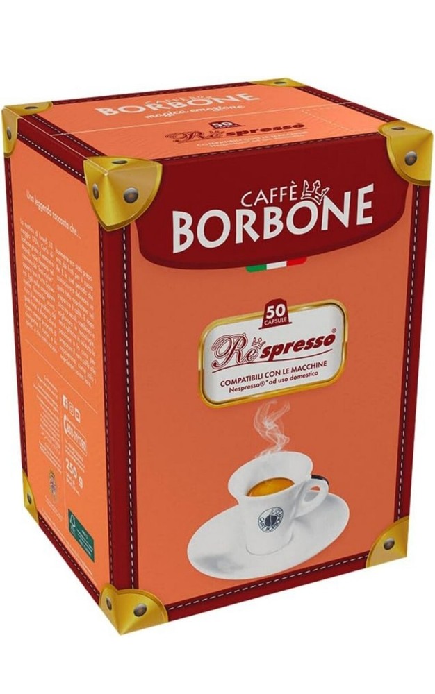 Caffe Borbone blue Blend Nespresso Compatible 50 Count 11/25 New Imperfect Box