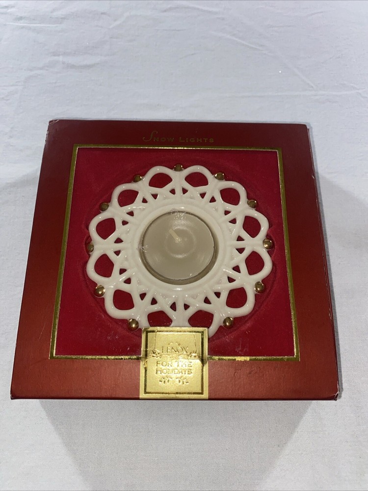 Lenox Snow Lights Candle for the Holidays