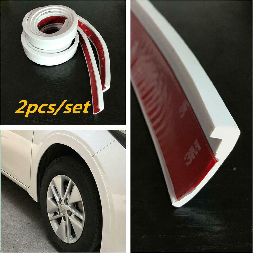Car Wheel Trim 2x 1.5m Universal Rubber Fender Moulding Flares Protection Strips