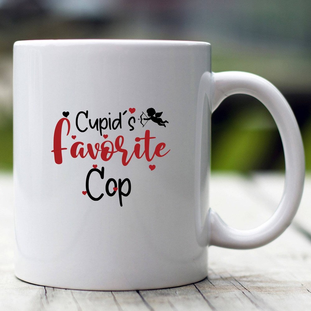 Cupid's Favorite Cop Mug Valentine Cop Mug Cop Valentine Mug Cop Gift Valentine