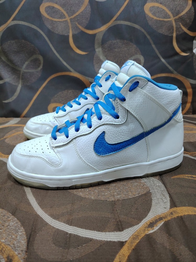 2002 NIKE DUNK HIGH UNIVERSITY BLUE FOOT ACTION EXCLUSIVE 304093-142 Size 11.5