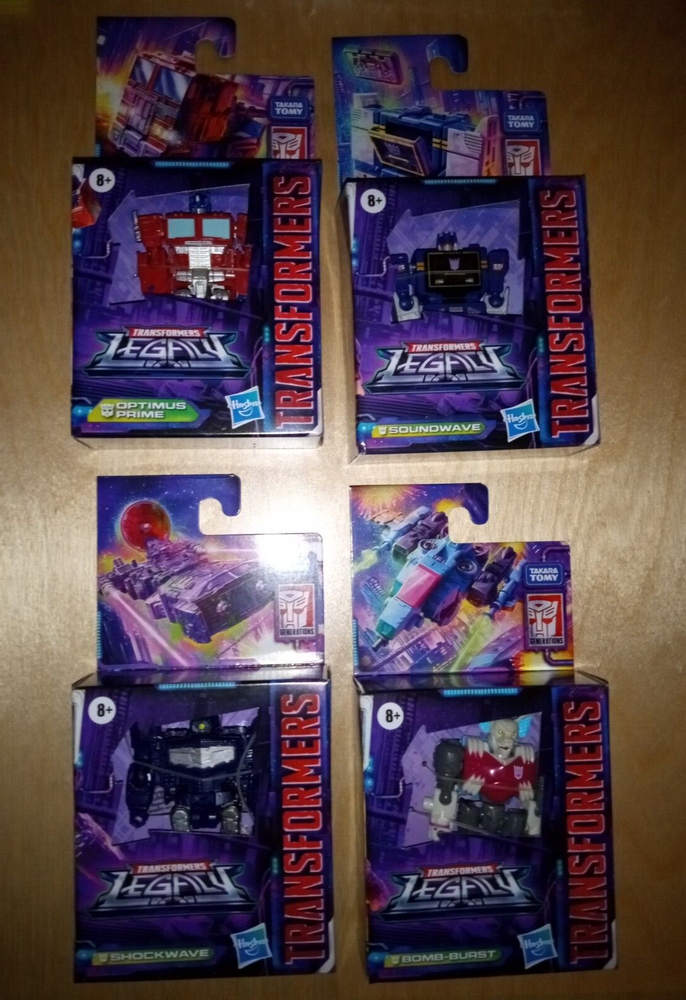 Complete Set of 4 Hasbro TRANSFORMERS Generations LEGACY G1 Soundwave+ Free Ship