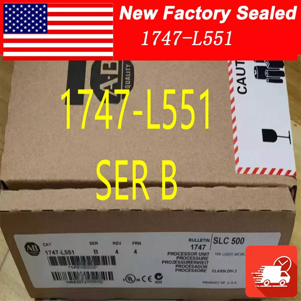 New Factory Sealed AB 1747-L551 /B SLC500 SLC 5/05 CPU Processor Unit 1747L551