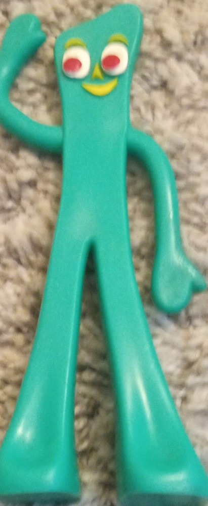 Gumby Green Rubber Bendable 6