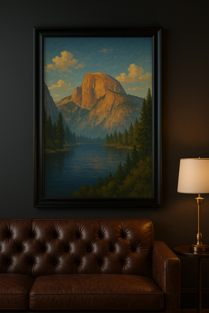 Luxury Yosemite Half Dome Mountain Art Print 12x18 Landscape Poster